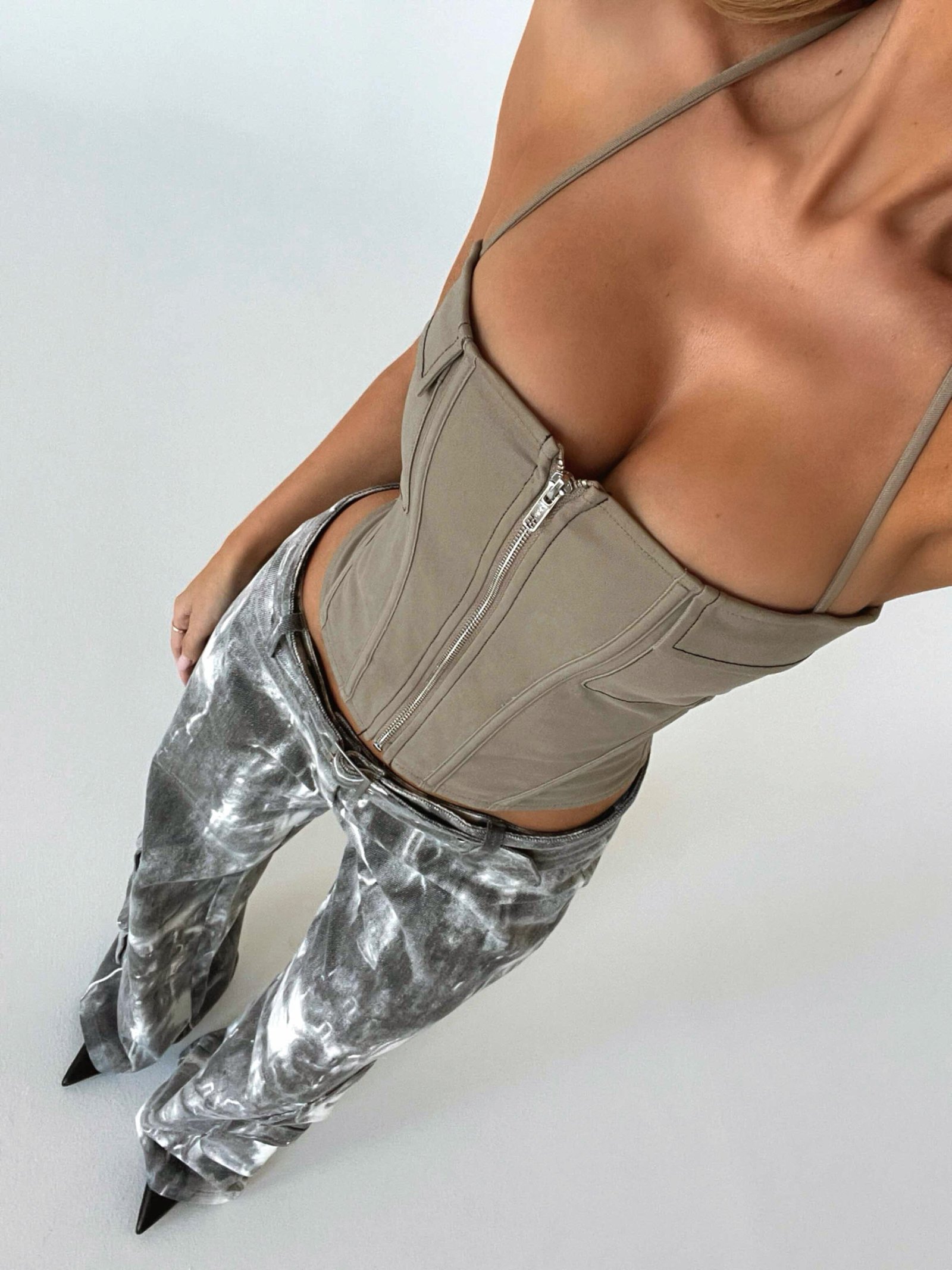 B39903A3-A226-468D-8E0F-FDF8CB23DBB6 SERENE TOP TAUPE - Image 1